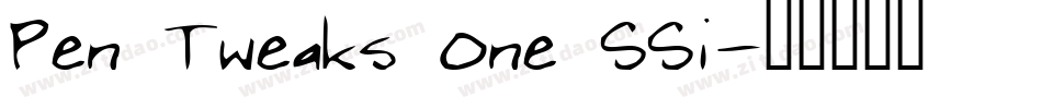 Pen Tweaks One SSi字体转换